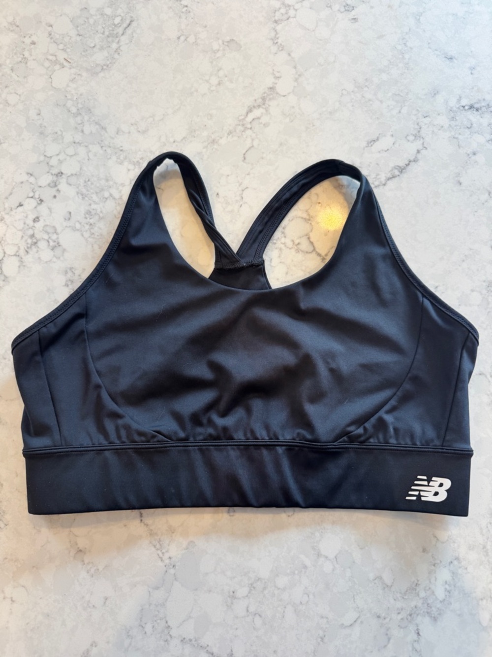 🔥 New Balance Black Sports Bra XL | Medium Impact Racerback
